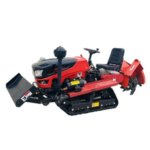 Ride on type Mini farm garden crawler cultivator rotary tiller  for orchard trencher for sales