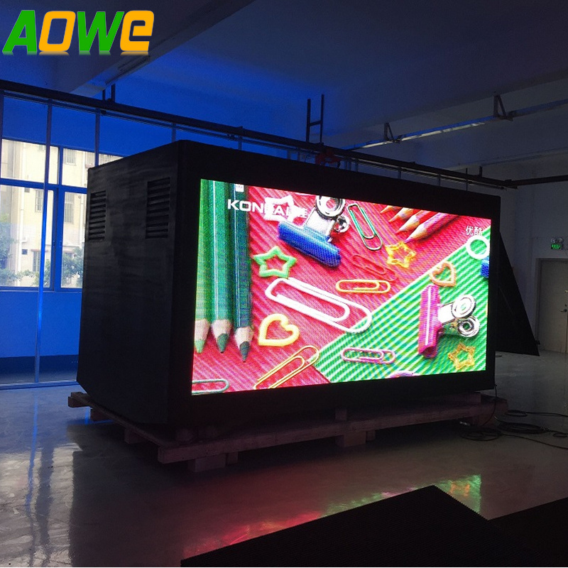 High Definition Full Color Tube Chip Trucks Commercial Advertising Video P8 mobile led display