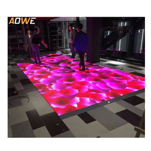 AOWE Virtual 3D interactive floor Led Wall smart waterpoof Dance Floor Screen Display