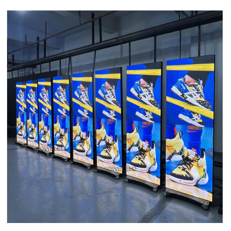 screen digital hd Poster Stand LED Screen P2 LED Totem/P2.5 Indoor LED Poster/P1.86 pantalla de poster led display for events