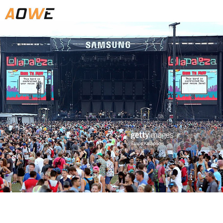 AOWE indoor outdoor video wall church display screen board P2.6 P2.9 P3.9 rental led panel