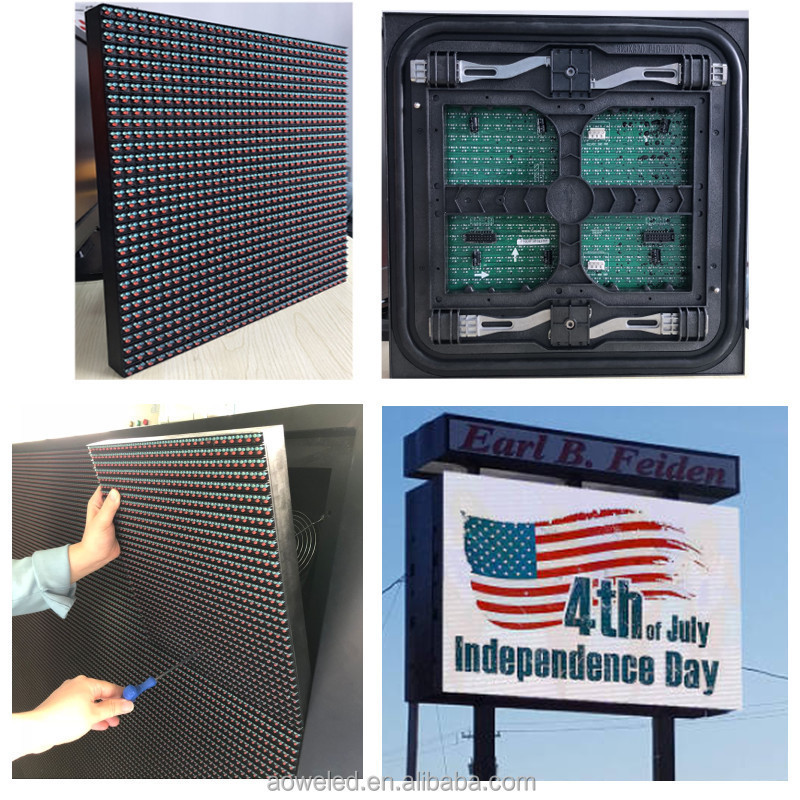 AOWE 32x32cm SMD DIP led screen panel P6.67 P8 P10 front maintenance serviceable hub75 RGB Display module