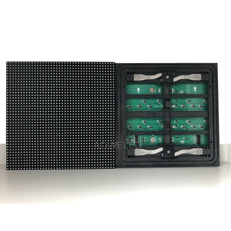 AOWE 32x32cm SMD DIP led screen panel P6.67 P8 P10 front maintenance serviceable hub75 RGB Display module