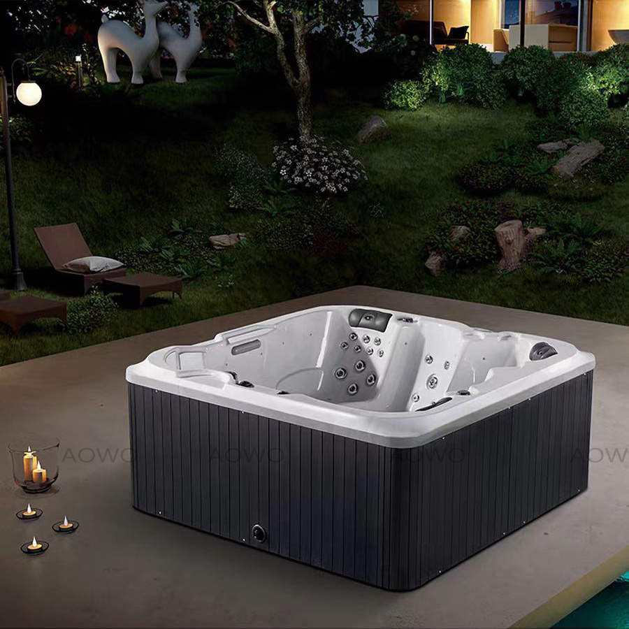 AOWO 5 Person Balboa System hot tube outdoor with cover avanto jacuzzier bathtub bathroom spa batutbhs Same style as Mona Lisa