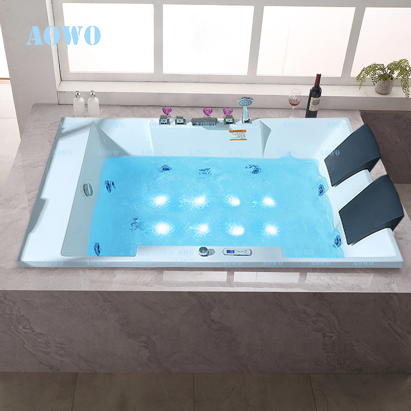 2023 Drop-in 2 Person Bathtub yacuzzi hidromasaje Massage Hot tub portable shower Interior Lay Z SPA