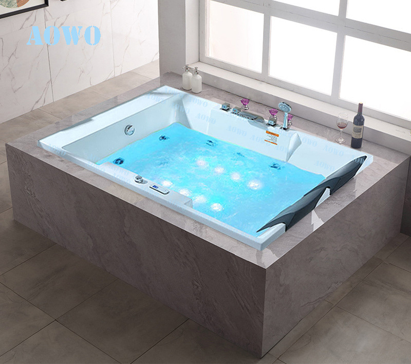 2023 Drop-in 2 Person Bathtub yacuzzi hidromasaje Massage Hot tub portable shower Interior Lay Z SPA