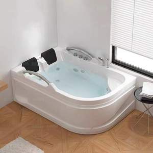 High end acrylic jacouzzi interior spa bathtubs fashion design fitness equipment 2 person