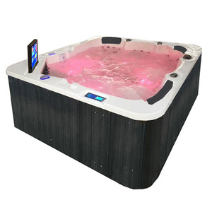 European style outdoor spa yacussi hot tub balboa system spa jakuzzy 5 person backyard massage bath tubs