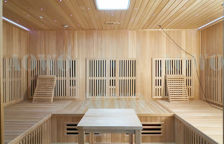 new design sauna room 2 person wood design infrared commercial wooden sauna and shower room