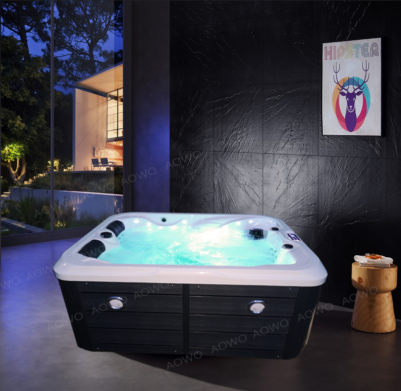 Yacuzzi Acrylic Shell Hot Tub Outdoor Swim Spa With Jacuzzier Massage Bath Jet Whirlpool  Persons  Backyard round outdoor kya hu