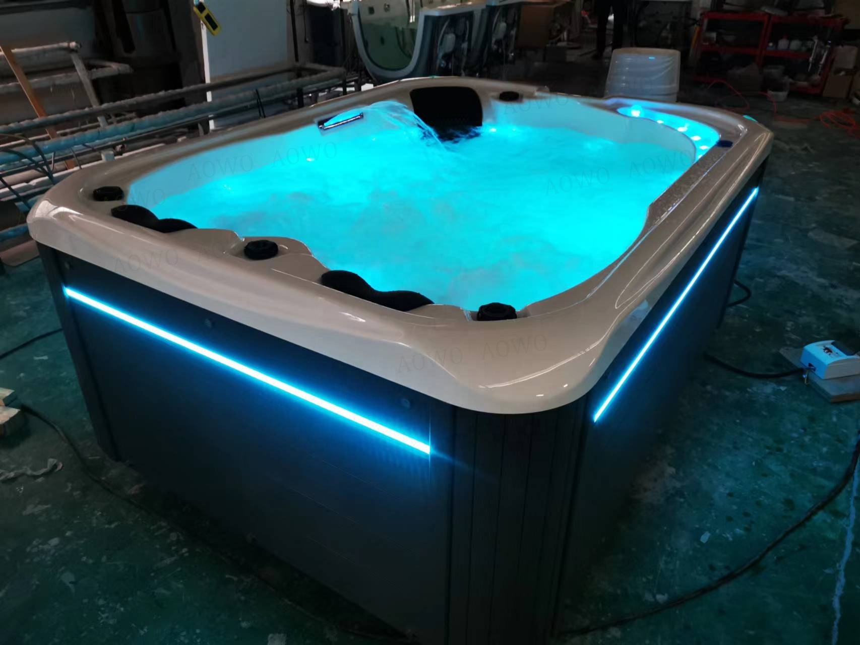 Round Spa Shell Yacuzzi Acrylic Shell Hot Tub Outdoor Swim Spa With Jacuzzier Massage ...