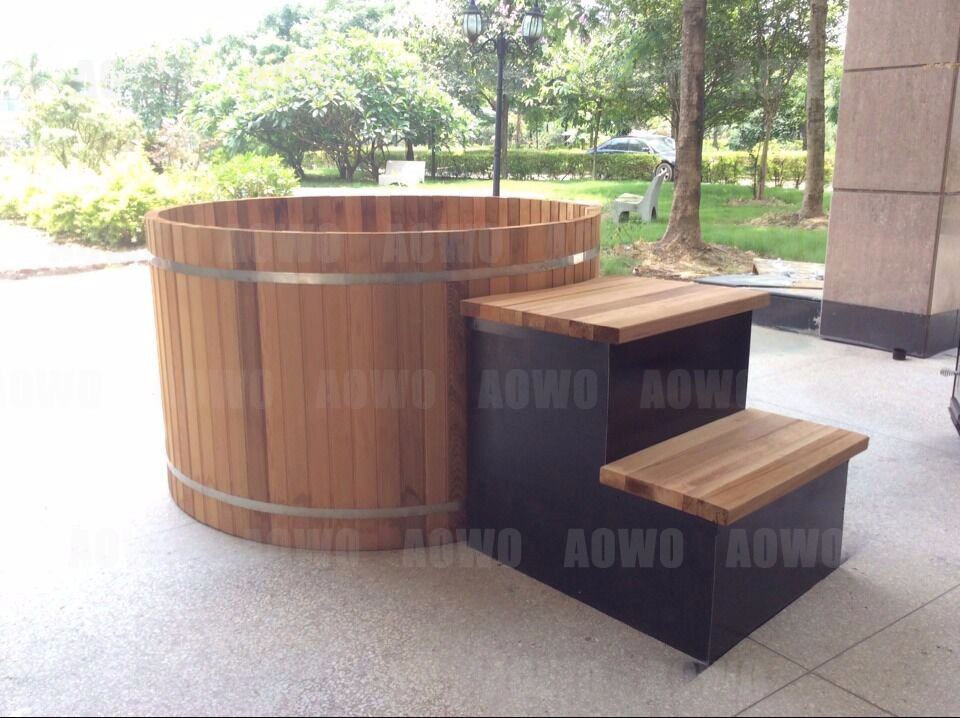 Newest  yacuzzi  wooden outdoor spas hot tubs cedar dry sauna and wet shower  for 6-8 persons use of good quality