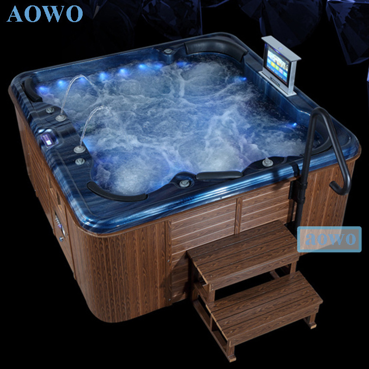 5 Persons Balboa System Acrylic Hot Tube Outdoor Swim Spa With Jacuzzier Party Bathtub Massage Freestanding vortex hot tube spa