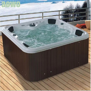 5 Persons Balboa System Acrylic Hot Tube Outdoor Swim Spa With Jacuzzier Party Bathtub Massage Freestanding vortex hot tube spa