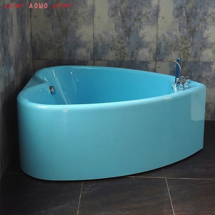 Modern design red heart shaped freestanding yacuzzi  bathtub spa hot tub for double cheap bathtub price