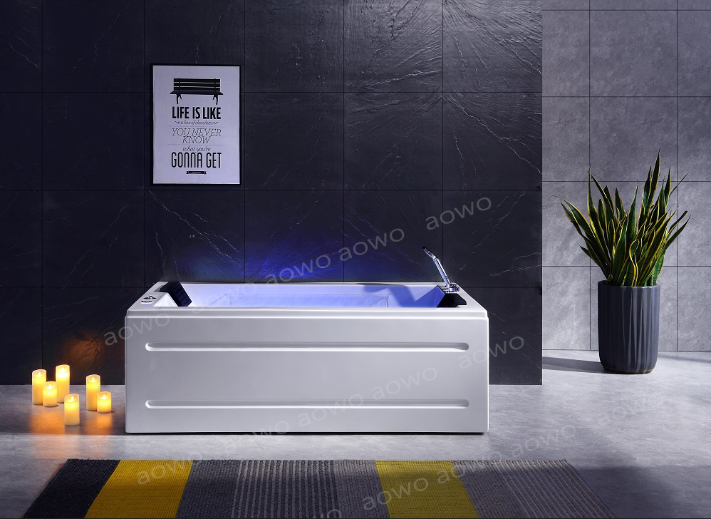 Hotel Led Light spa Bathtubs Square tub Waterfall Whirlpool jacuzzis modern vortex hot tube airapha dohi aqua therapy spa