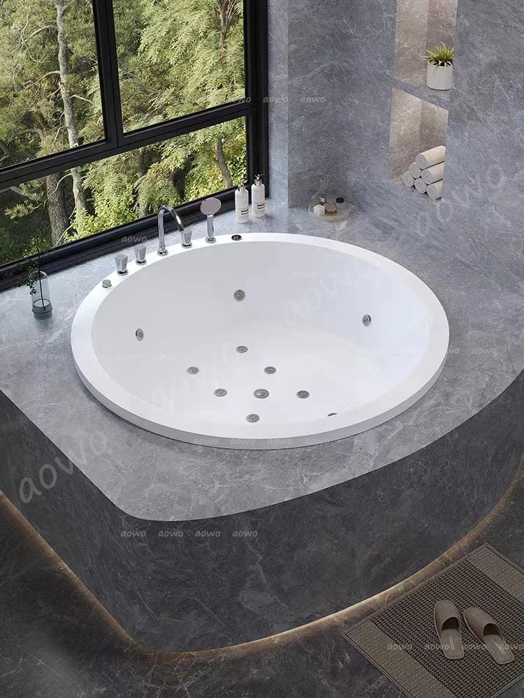 Popular celebrity bathtub embedded style vasca idromassagio indoor&outdoor prefab houses 2 person hot tub