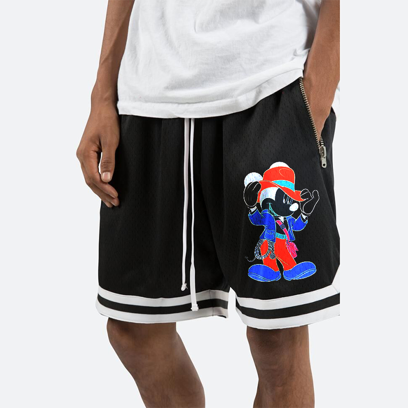 Double Layer Sublimation Plain 100% Polyester Streetwear Sets 5 Inch Inseam Gym Blank Basketball Custom Mesh Men'S Shorts