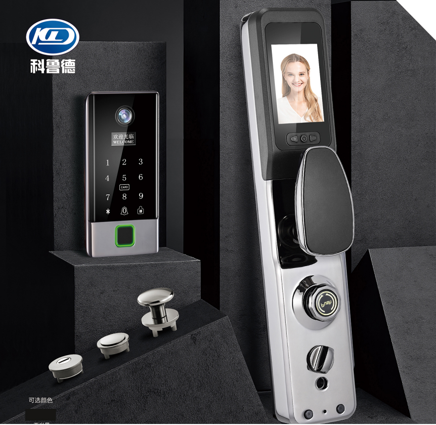 Tuya Electronic Digital Sliding Handle Smart Door Lock with Camera