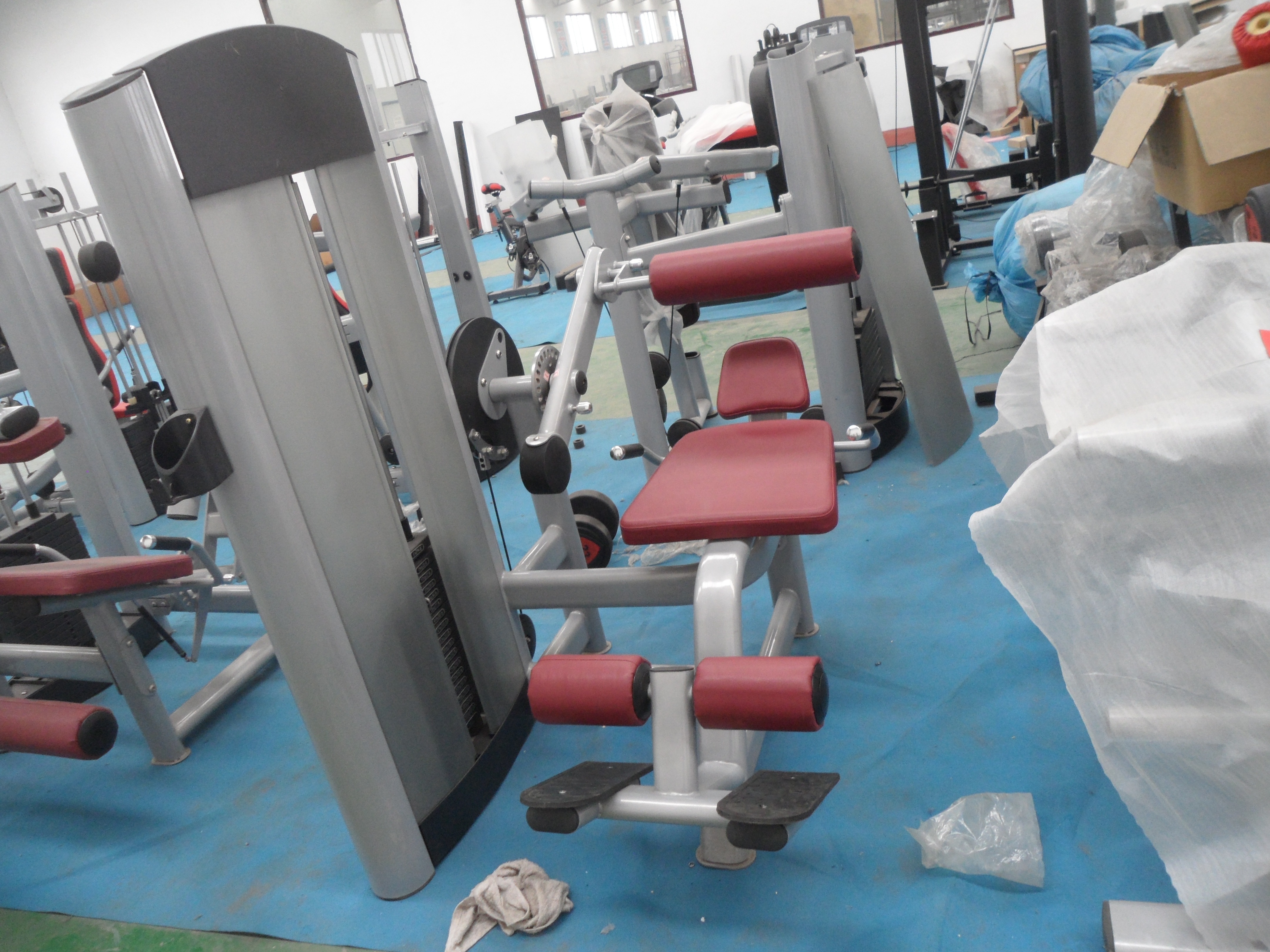 Dual Station Commercial Gym Equipment Back Extension/Abdominal Crunch Abdominal Crunch Extension Bench Abdominal