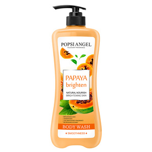 Customized 100% Natural Whitening Deep Cleansing Papaya Body Wash Bath l Anti-Aging Shower Gel