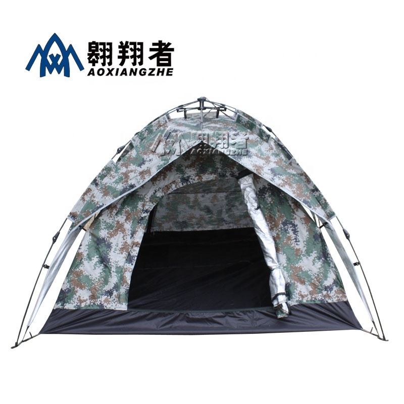 Lowes 2 person foldable new connectable camouflage camping tente de luxe large screen instant cabin tents with floor