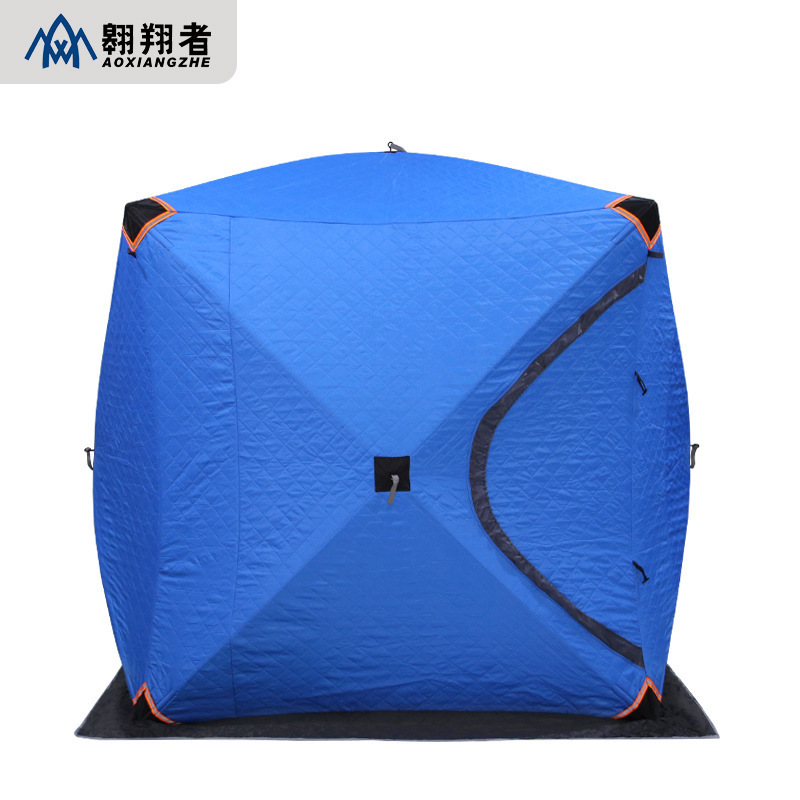 Hot selling tent outdoor 1-2 person camping outdoor Winter ice Fishing Cube camouflage Insulation tent for sale