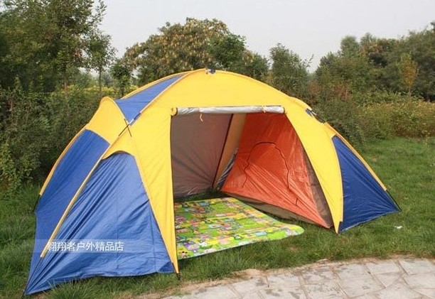 5-8 man Outdoor tourist tent with 2 bedrooms 1 living room