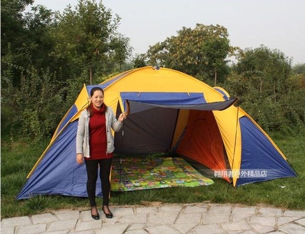 5-8 man Outdoor tourist tent with 2 bedrooms 1 living room