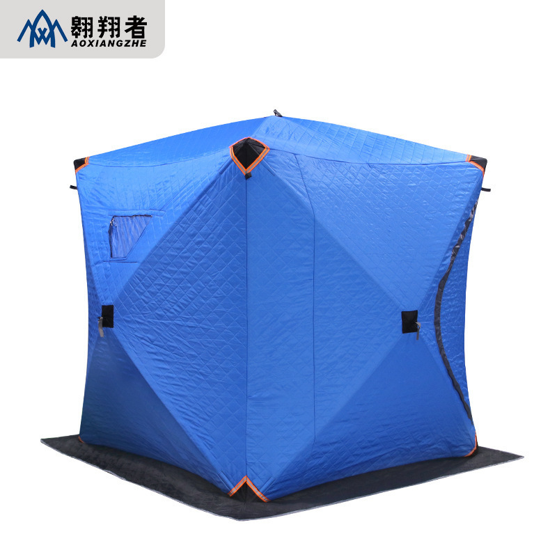 Hot selling tent outdoor 1-2 person camping outdoor Winter ice Fishing Cube camouflage Insulation tent for sale