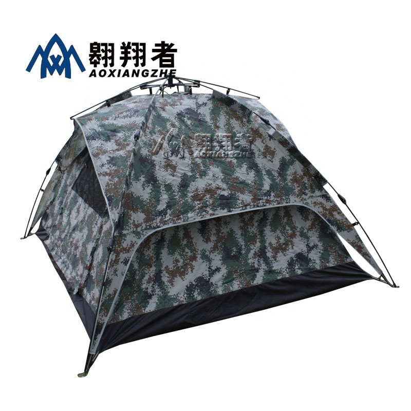 Lowes 2 person foldable new connectable camouflage camping tente de luxe large screen instant cabin tents with floor