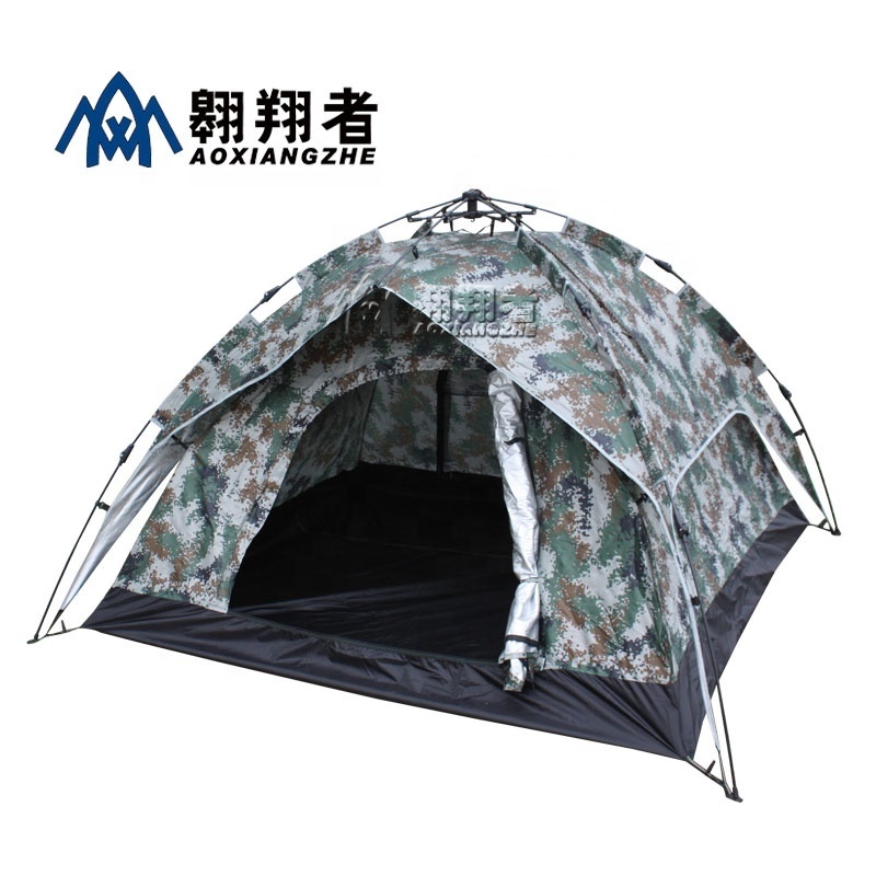 Lowes 2 person foldable new connectable camouflage camping tente de luxe large screen instant cabin tents with floor