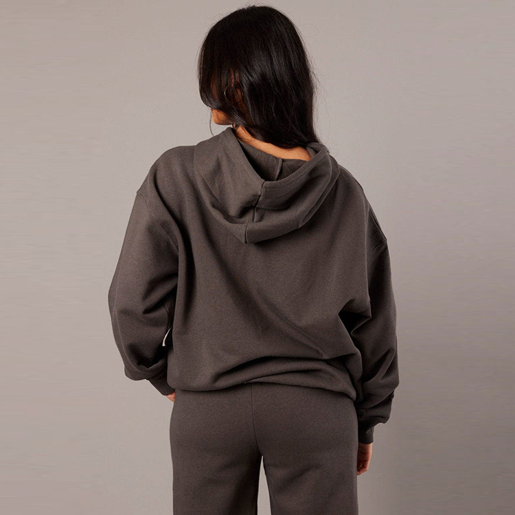 AX Fashion High Quality Custom Pullover Blank Sweat Suits With Pocket Tracksuits Set Blank Jogging Suits Women Sweatsuit