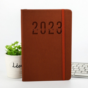 Journals Custom Logo A5 Business Pu Diary 2023 Planner Notebook With Calendar