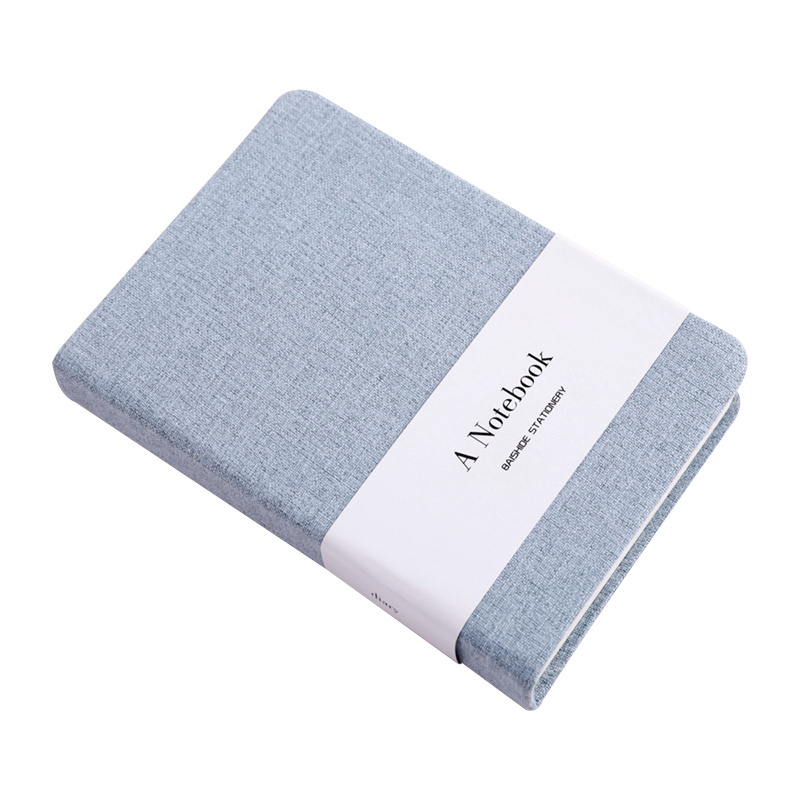 High Quality Fabric Linen Cover Notebook Planner Pu Leather Journal Notebook For Work