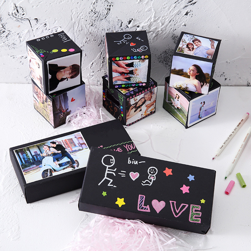 Pop Up Gift Box Exploding Confetti Confetti Glitter Surprise Gift Birthday Bomb Exploding Gift Box