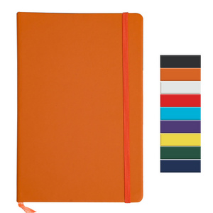 Custom Logo Leather Notebook PU libretas Elastic Band A5 Diary Notebook