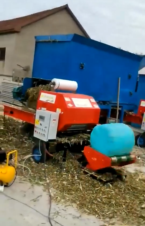 Full Automatic Electric Silage Baler Machine Pine Straw Baler for Sale