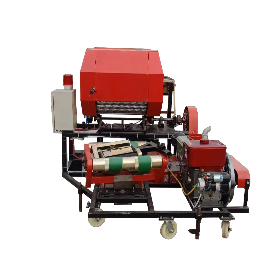 Full Automatic Electric Silage Baler Machine Pine Straw Baler for Sale