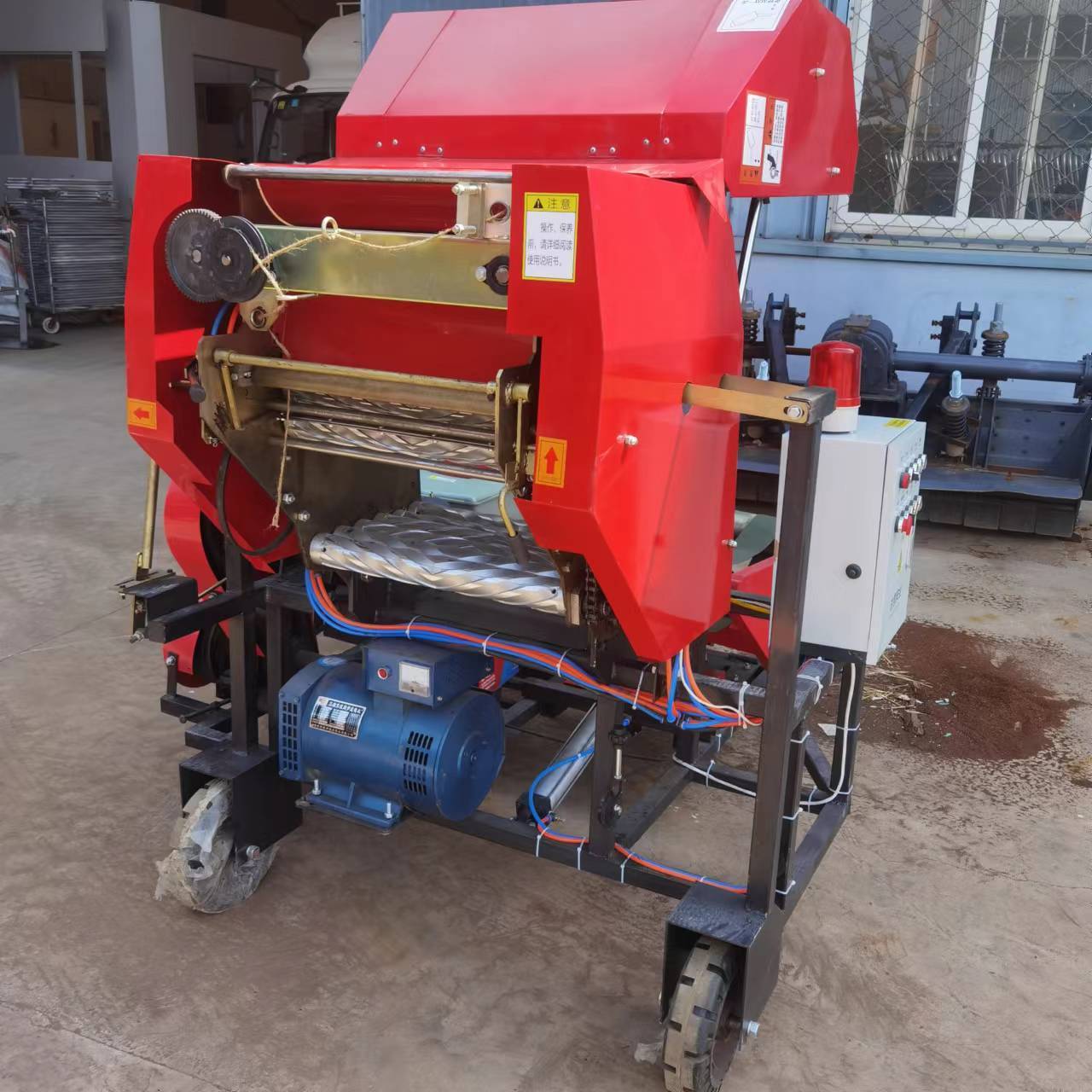 Full Automatic Electric Silage Baler Machine Pine Straw Baler for Sale