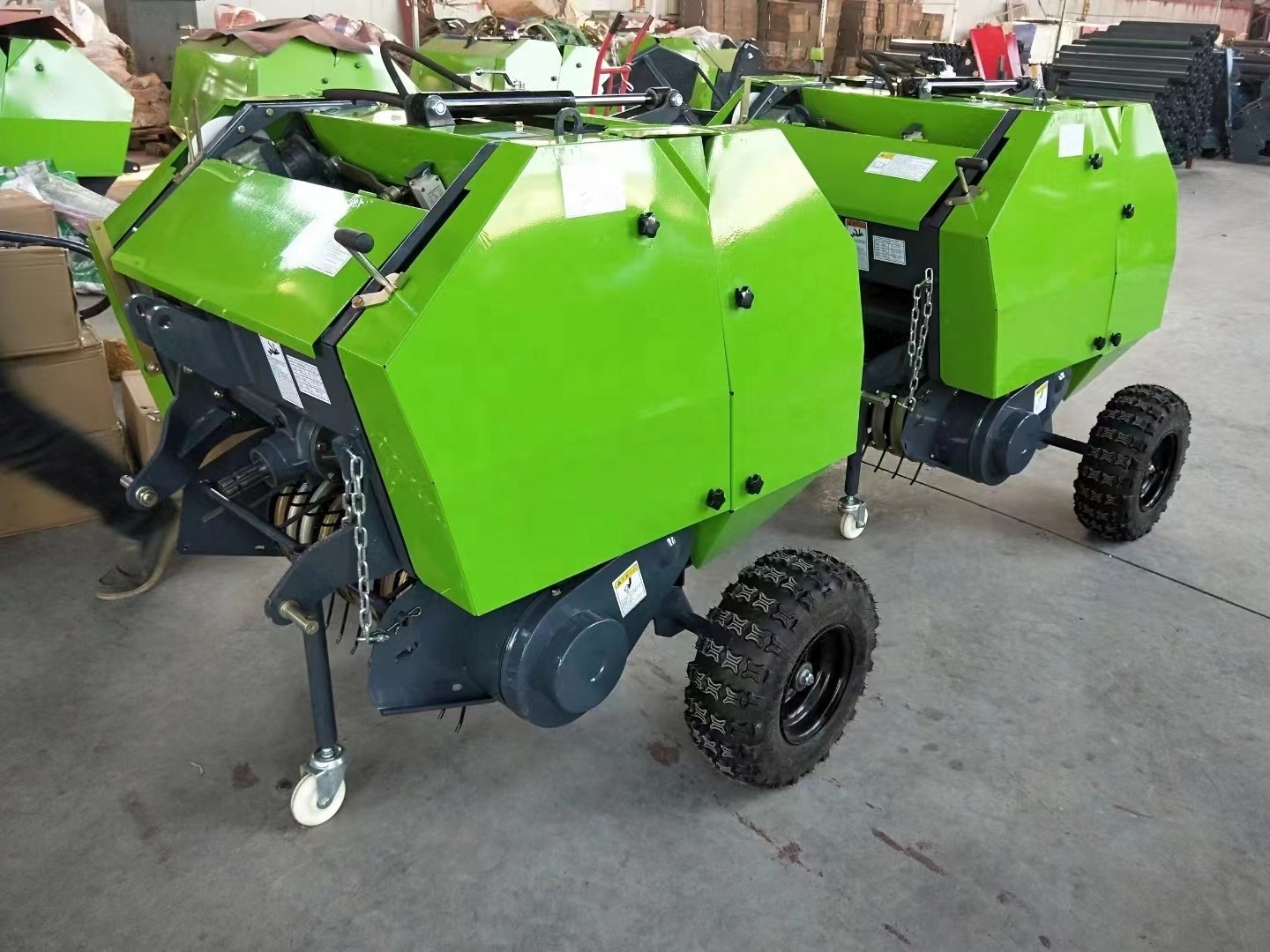 Aoxin 9YQ-0.5 Automatic mini roll round hay silage hydraulic baler machine wrapper for grass straw balers price for sale