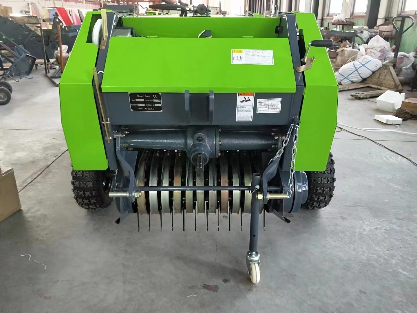 Aoxin 9YQ-0.5 Automatic mini roll round hay silage hydraulic baler machine wrapper for grass straw balers price for sale