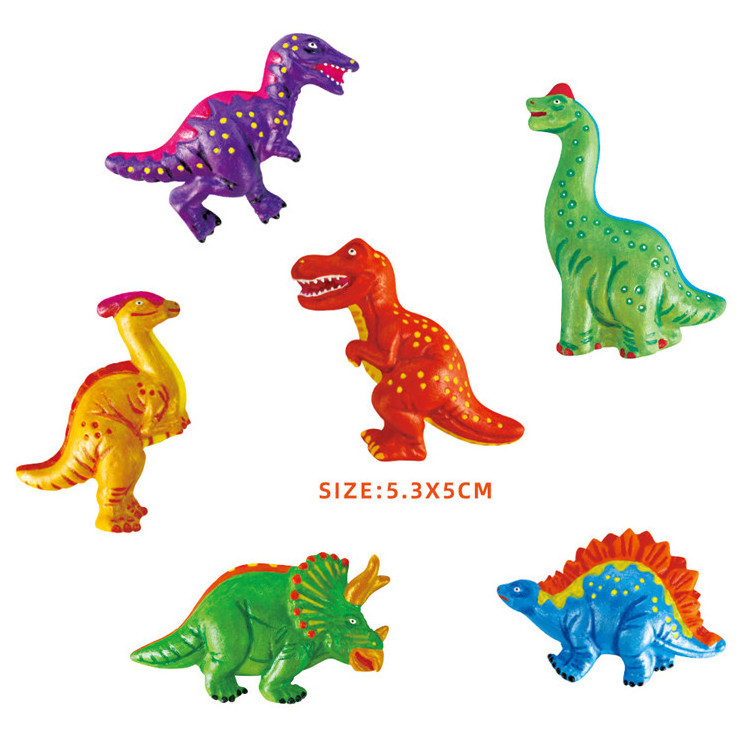 Funny Kids Education Toy DIY Art Crafts Kit Girls 3-14 Years Old Make Your Own Dinosaur Plaster Painting