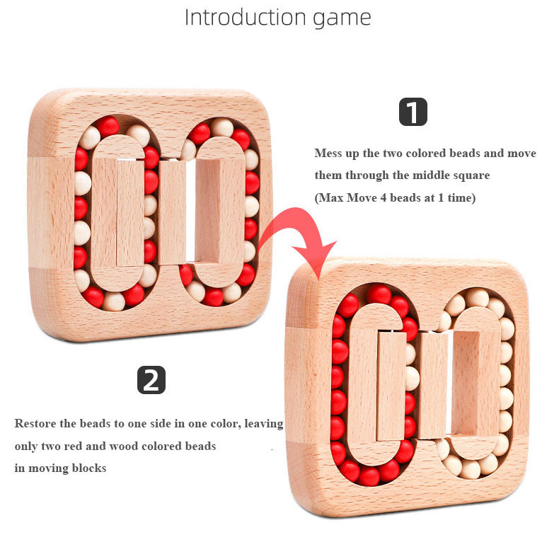 Creative Student Kids Wooden Education Puzzle Toys Wood Intelligence Maze Ball Unlock Kong Ming Lock Puzzle Toy