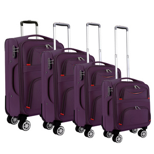 4pcs 16"/20"/24"/28"  Waterproof Oxford Material Aluminum funky suitcase Travel Luggage Trolley Luggage sets