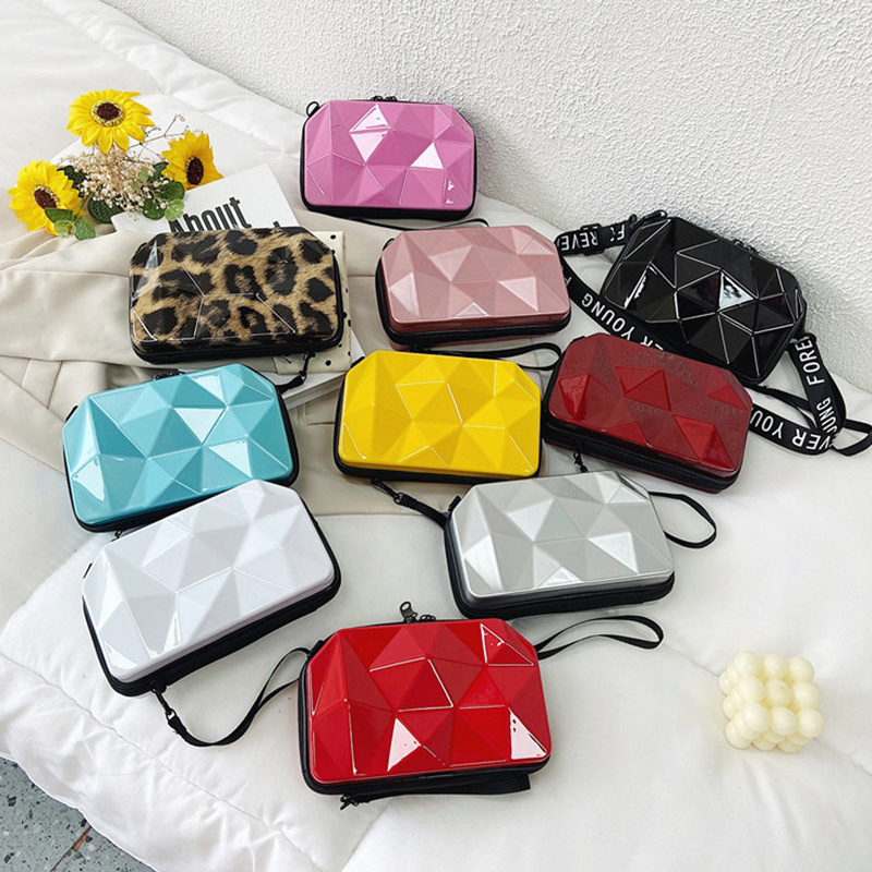 Wholesale 7 Inch Luggage Messengers Woman Purse Colorful Mini Cosmetics Bag Special Mini Suitcase