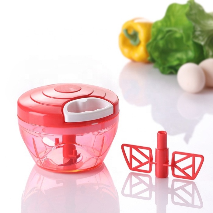 Manual Hand Pull Food Chopper,Kitchen Onion Garlic Vegetable Blender Mincer,Mini Manual Food Processor Chopper