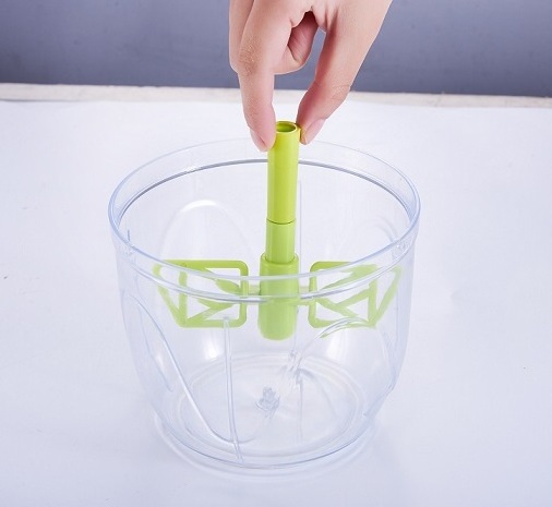 Food Processor Manual Salad Vegetable Chopper With Bowl Pulling Chopper