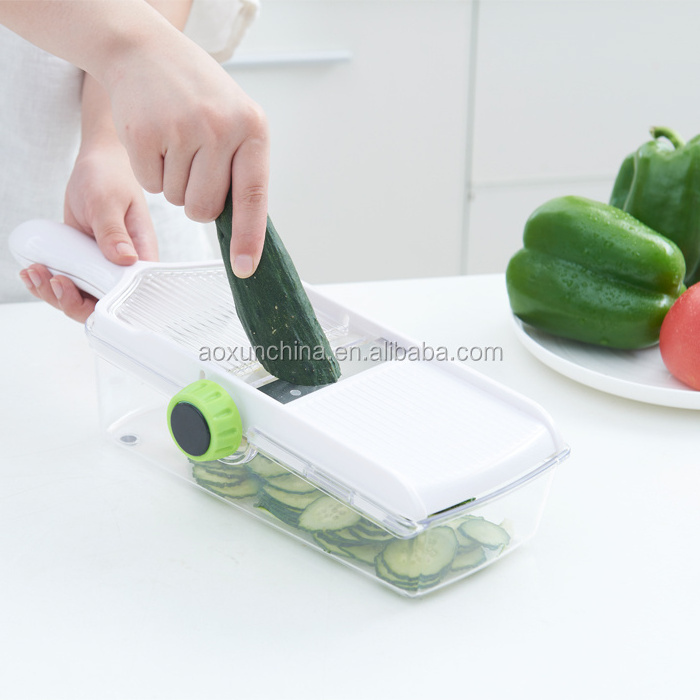 Hand Operated Vegetable Mandoline Slicer Veggie Chopper, Food Chopper Onion Cutter Vegetable Slicer