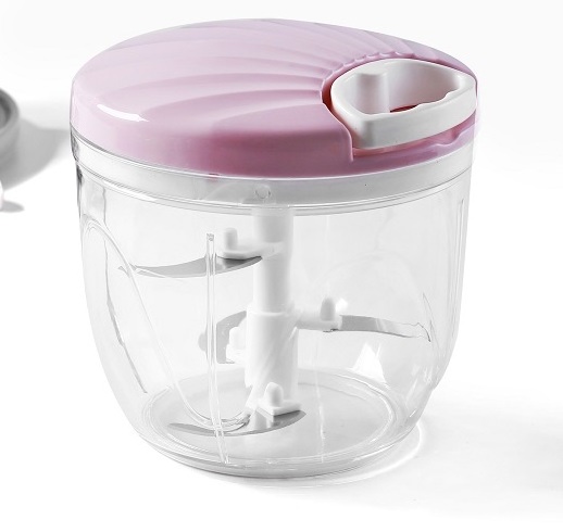 Food Processor Manual Salad Vegetable Chopper With Bowl Pulling Chopper